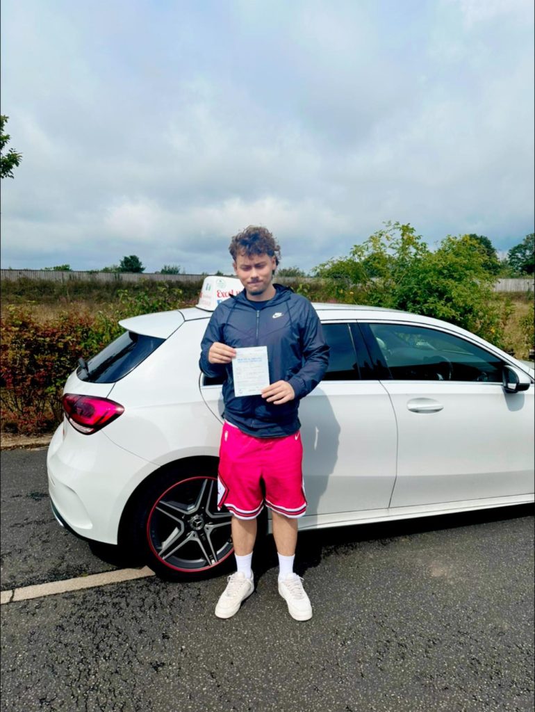 Driving lesson success with Excel Driving Tuition