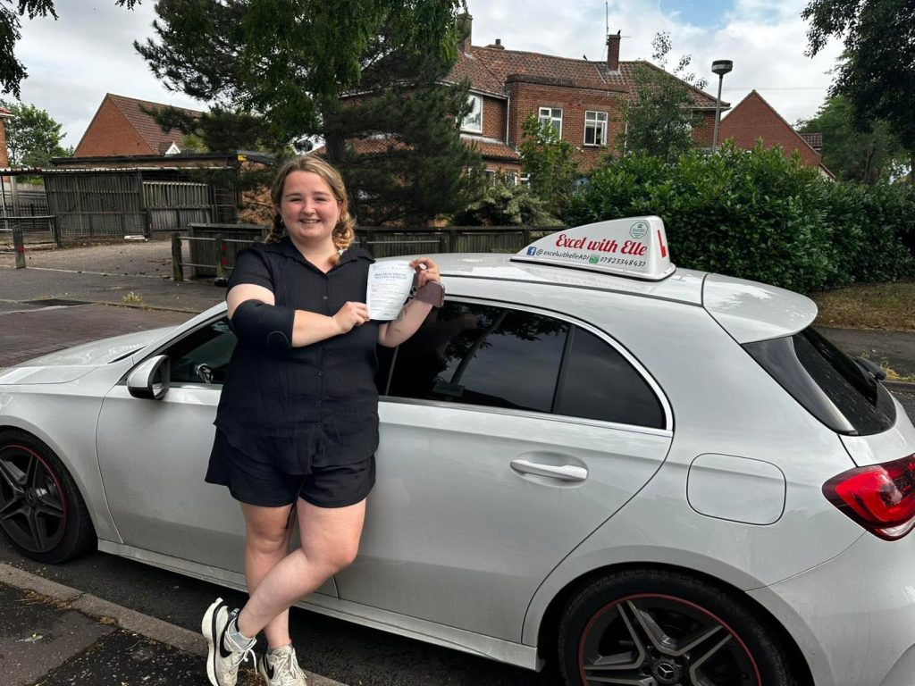 Driving test pass after lessons in Attleborough